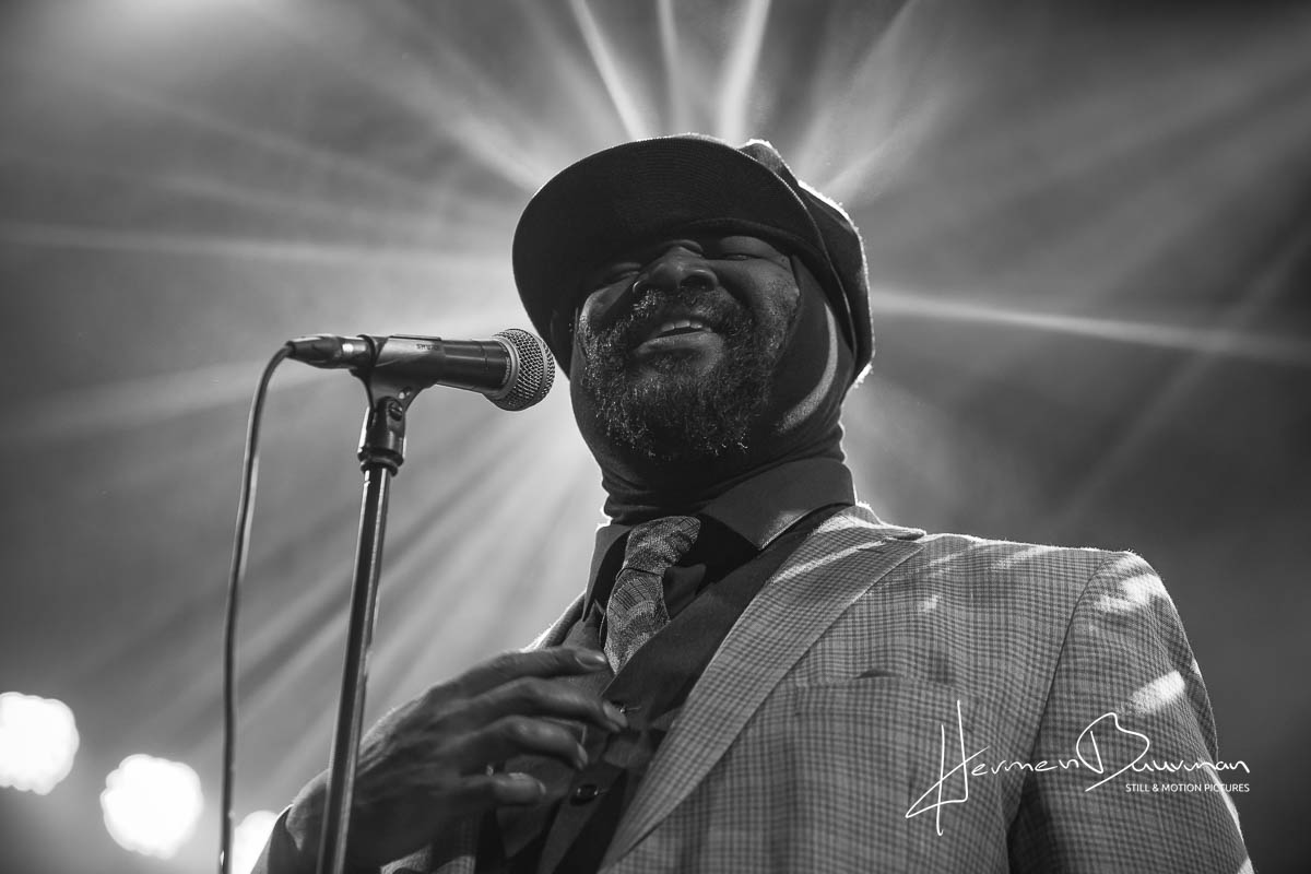 Concert foto van Gregory Porter in Middelburg Zeelandjazz
